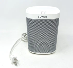 Sonos Play 1 Compact Wireless WiFi Speaker And Power Cord White Silver Tested - Picture 1 of 20
