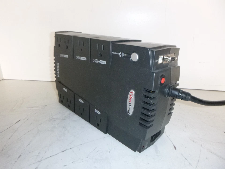 CyberPower 550VA UPS Standby Uninterruptable Power Supply NO BATTERY - Image 1 of 4