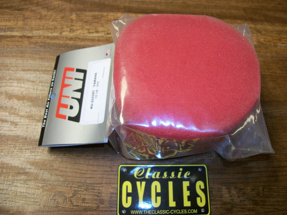  Filtro de ar Yamaha YZ 125 1979 YZ125F UNI NU-2243 ST AHRMA Trail MX motocross - Imagem 1 de 1