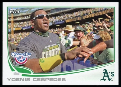 Yoenis Cespedes 2013 Topps Opening Day #137 Image Variation SP SSP Athletics - Image 1 of 2