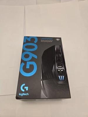 Logitech G903 LIGHTSPEED RGB HERO Optical Wireless Gaming Mouse Black 910-005670 - Image 1 of 4