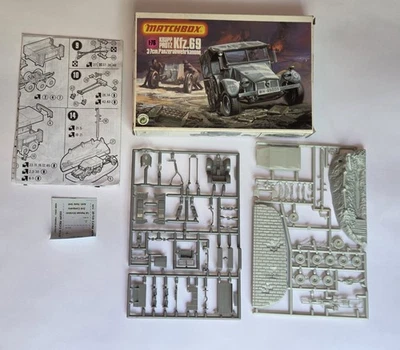 Matchbox 1/76 Krupp Protz Kfz.69 3.7cm Panzerabwehrkanone WWII Model Kit PK-88 - Image 1 of 4