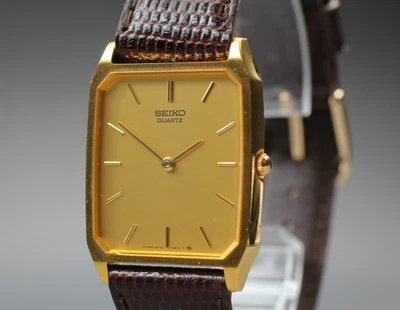 Nuevo Reloj Batt "N COMO NUEVO" Vintage Seiko 5P30-5D30 24mm Cuadrado Tanque Para Hombre Qz JAPÓN Foto 1 de 4