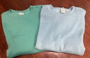 Lot of 2 John Blair Sweatshirt Fleece Mens Long Sleeve  Blue & Green 3XL** - Picture 1 of 9