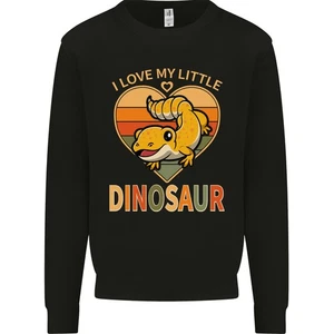 I Love My Little Dragon Bearded Dragon Kids Sweatshirt Jumper - Picture 1 of 35