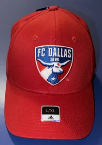NWT Adidas FC Dallas Authentic Team Hat Red FitMax 70 Major League Soccer MLS - Picture 1 of 8