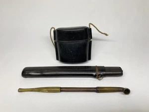 Murata Kiseru Pfeife, Pfeifenetui und Tabakbeutel Set #2 - Bild 1 von 10