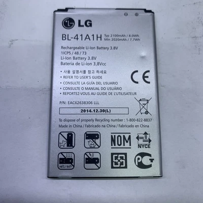 Batería LG BL-41A1H OEM Optimus MS395 D390 Transpyre LS660 Tribute VS810 NUEVA Foto 1 de 2