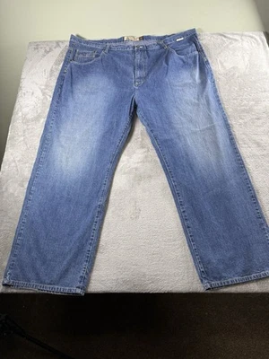 Pantalones de mezclilla vintage Attitude para hombre 52x34 bolsillo con cremallera utilitarios años 90 hip hop Y2K holgados Foto 1 de 4