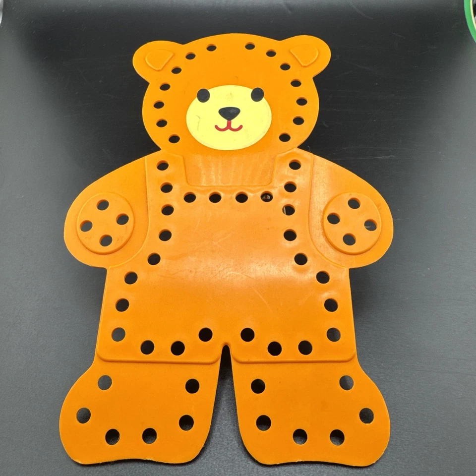 FISHER-PRICE - Vintage PRESCHOOL BEAR LACE UP TRAINING TOY 📦 - Image 1 of 2