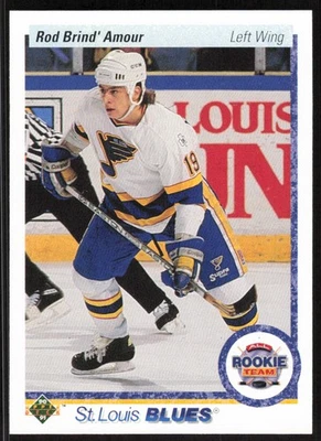 1990-91 Upper Deck Rod Brind'Amour All Rookie Team Card #347 - St. Louis Blues - Image 1 of 2