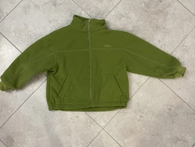 Jaqueta de lã The Childrens Place masculina verde manga longa zíper completo tamanho 7/8 M - Imagem 1 de 4