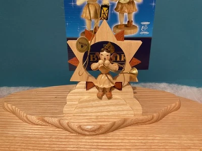 Blank Engel im Stern mit Althorn ES 030 NEU - Bild 1 von 3