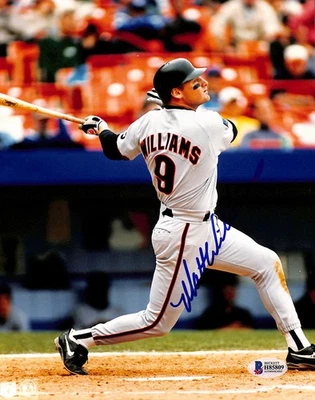 Foto autografiada auténtica firmada de 8x10 de los Gigantes Matt Williams BAS 3 Foto 1 de 3