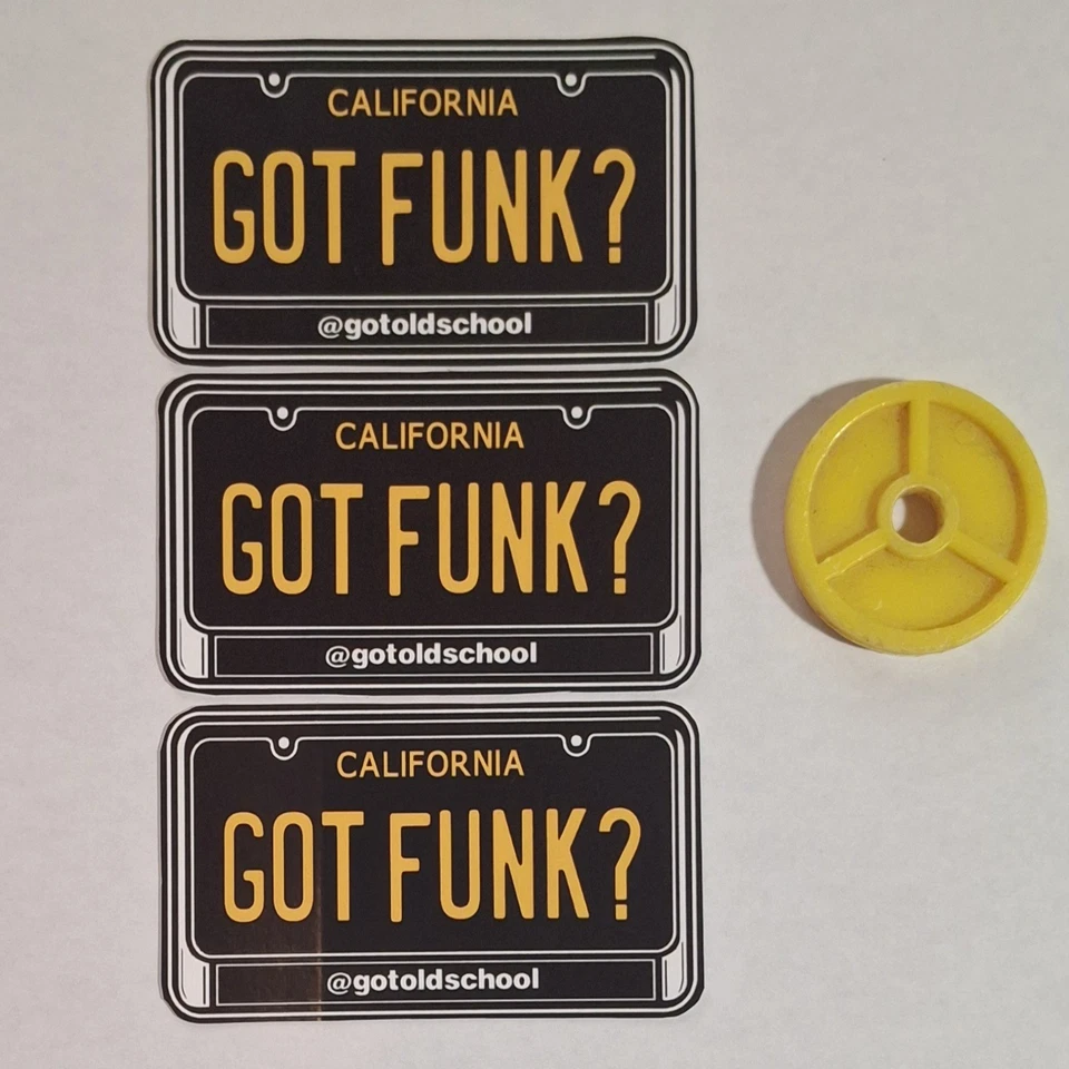 CALIFORNIA GOT FUNK? - STICKER ONLY BLACK 3 1/8" × 1 3/4" WEATHER PROOF DURABLE - Image 1 of 2