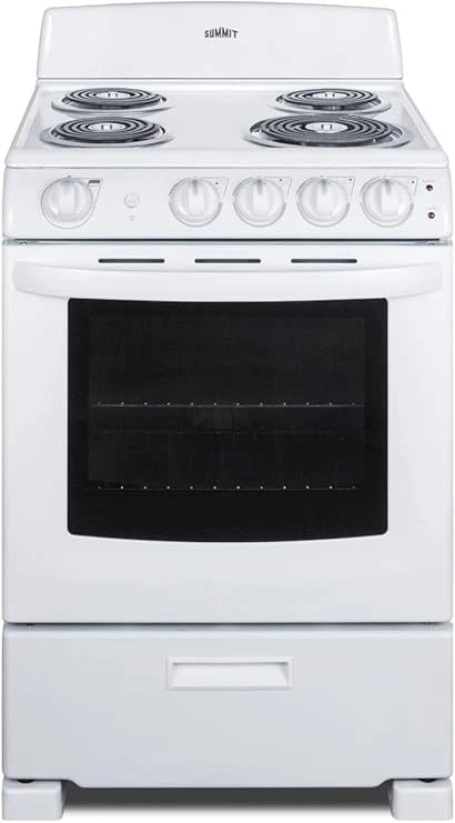SUMMIT 24" Freestanding Coil Electric Range RE2411W