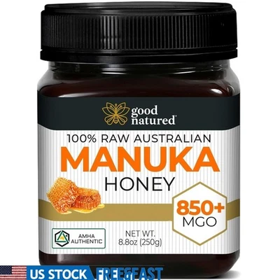 Mel de Manuka cru MGO 850 grau médico orgânico puro auxiliar de cura frasco de 250g novo - Imagem 1 de 4