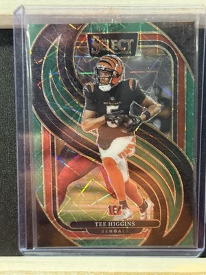 Tee Higgins 2024 Panini Select Premier Level Green Prizm /5 Cincinnati Bengals  - Image 1 of 2