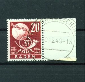 Baden 56 bonito estampado redondo - CON BORDE - Asociación Postal Mundial - Imagen 1 de 1