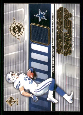 2001 Private Stock Game Worn Gear #44 Michael Wiley - Image 1 of 2