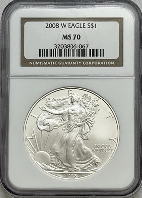 2008-W American Silver Eagle NGC MS 70 - Image 1 of 4