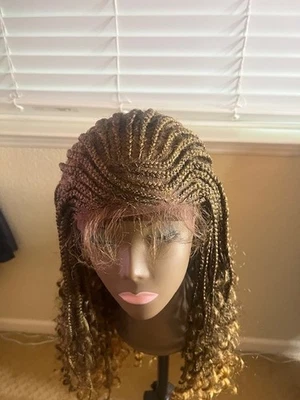 PELUCA 3 ENCAJE TRENZA FRONTAL PELUCA RIZADA Foto 1 de 4