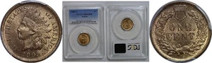 1909-S Indian Head Cent PCGS MS-64 RB - Picture 1 of 3