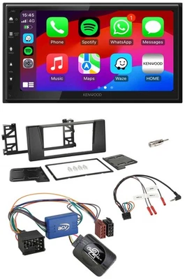 Kenwood Lenkrad USB DAB 2DIN Bluetooth Autoradio für BMW 5er E39 96-04 Aktivsyst - Bild 1 von 4