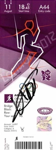 Fastest Man Alive Usain Bolt Signed London 2012 Olympic Ticket COA Proof Photo 1 - Picture 1 of 9
