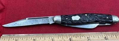 Vintage Bonsa Solingen Germany 3 Blade Stockman Pocket Knife  - Image 1 of 4