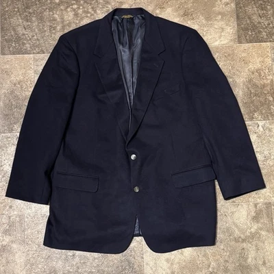 Brooks Brothers Mens 48 Large 100% Cashmere Blazer Sports Coat Vintage Made USA - Image 1 of 4