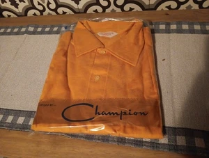 CAMISA POLO VINTAGE CHAMPION KNITWEAR BOTÓN NUEVA STOCK ANTIGUO XL NUEVA CAMISA - Imagen 1 de 3