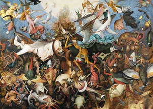 The Fall of the Rebel Angels by Pieter Bruegel the Elder A1 Quality Canvas Print - Picture 1 of 1