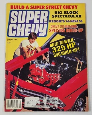 PV) Super Chevy Magazine January 1985 Volume 14, Issue 1 Camaro Corvette Foto 1 de 4