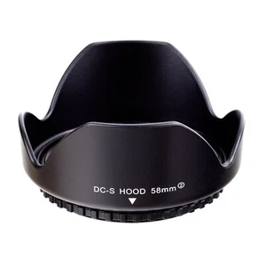 Copriobiettivo 58 mm fiore petale reversibile per Nikon Sony Pentax Fujifilm obiettivo fotocamera - Foto 1 di 4