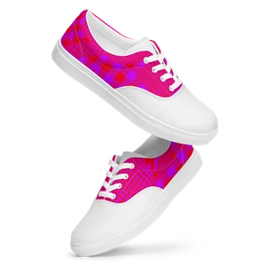 Women's Tennis Shoes Trendy White Casual Shoes with Colorful Pattern Sneakers - Picture 1 of 103