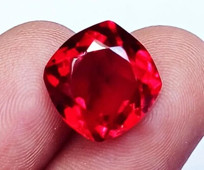 Piedra preciosa suelta certificada con forma de cojín de rubí rojo de 5,80 quilates con regalo gratis Foto 1 de 4