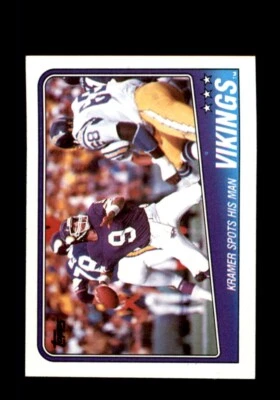 1988 Topps - #146 Minnesota Vikings Leaders Tommy Kramer MINT - Image 1 of 2