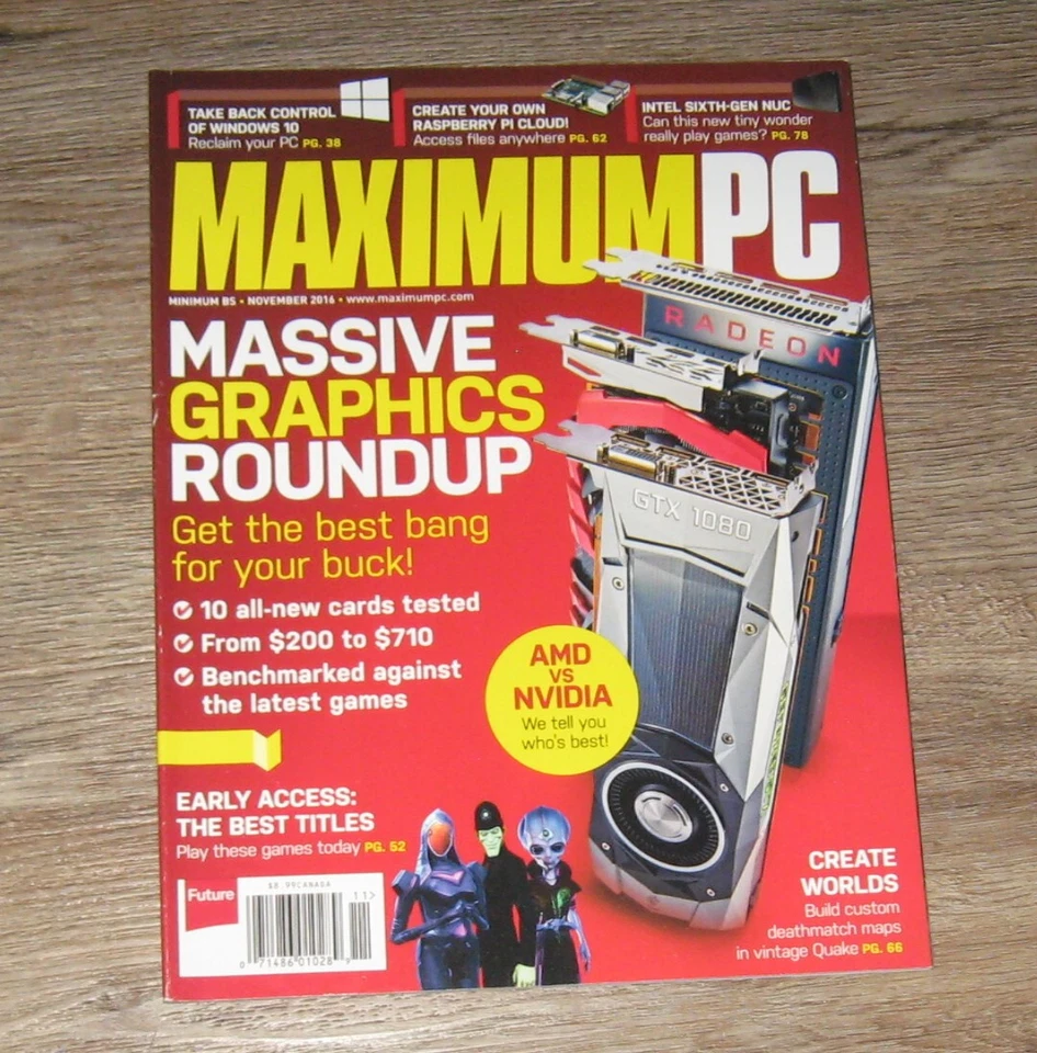 Maximum PC Computer magazine November 2016 Massive Graphics Roundup - Image 1 of 1
