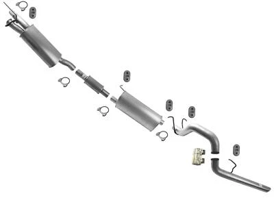 Tubo trasero silenciador doble para Ford F250 Super 11-2016 6,2 L con distancia entre ejes de 156,2" Foto 1 de 4