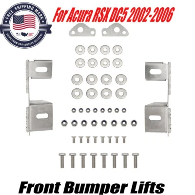Front Bumper Lifts For Acura RSX DC5 Coupe W/ Hardware Gap Fix Lift Kit 02-06 US Foto 1 de 4