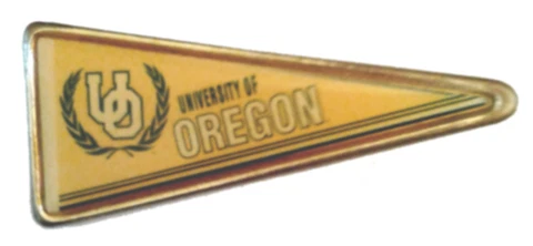 Oregon Ducks Pins RARE University of Oregon Pins OLD STYLE Pennant NCAA Pin Cover