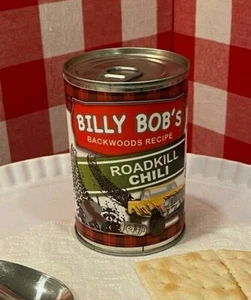 2 x FUNNY REDNECK Roadkill Chili Soup CAN LABELS Joke Beer Kitchen Birthday GIFT - Picture 1 of 3