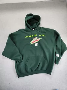 Vintage NASCAR Dale Jr #88 Diet Mountain Dew Hoodie Sweatshirt Pullover Men’s 3X - Picture 1 of 15