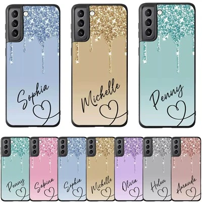 Personalised Initial Name case For Samsung Galaxy S25 S24/Plus/Ultra S23 S22 +