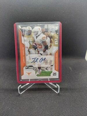 Jamaal Charles Auto Upper Deck2008 draft edition  - Image 1 of 2