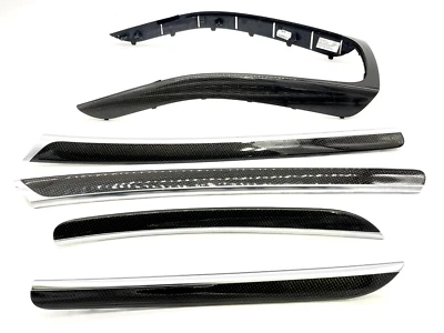 2013-2017 AUDI S5 B8.5 CARBON FIBER TRIM SET FRONT REAR CENTER LEFT RIGHT OEM - Image 1 of 4