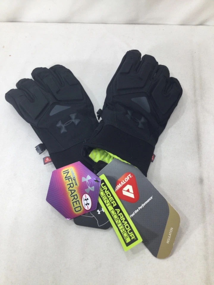 Under Armour Cold Gear Infrared Primaloft Gloves BLACK Size Medium Scent Control - Image 1 of 3