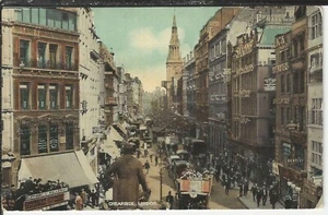CHEAPSIDE LONDRES Inglaterra ~ Vintage Tintado - Imagen 1 de 1