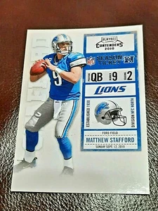 MATTHEW STAFFORD-2010 PLAYOFF CONTENDERS SEASON TICKET 🏈 FOOTBALL CARD LIONS  - Picture 1 of 1